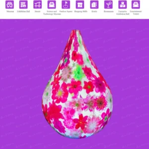 Серия в форме капли воды Гибкий и креативный светодиодный дисплей